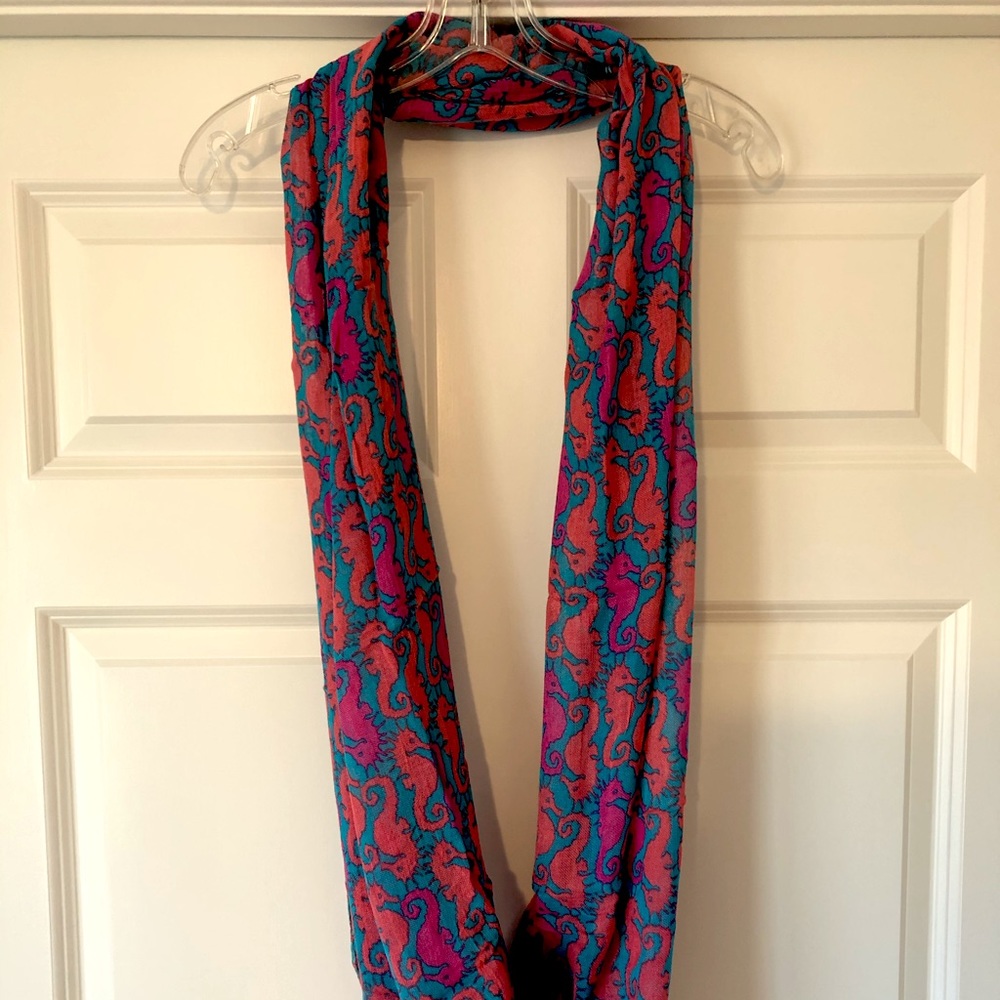 Lilly Pulitzer Infinity Scarf Pink Blue
